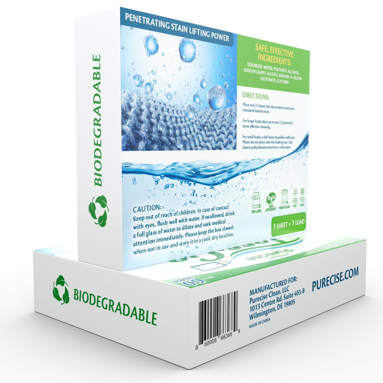 Toss & Go Laundry Detergent Sheets by Purecise