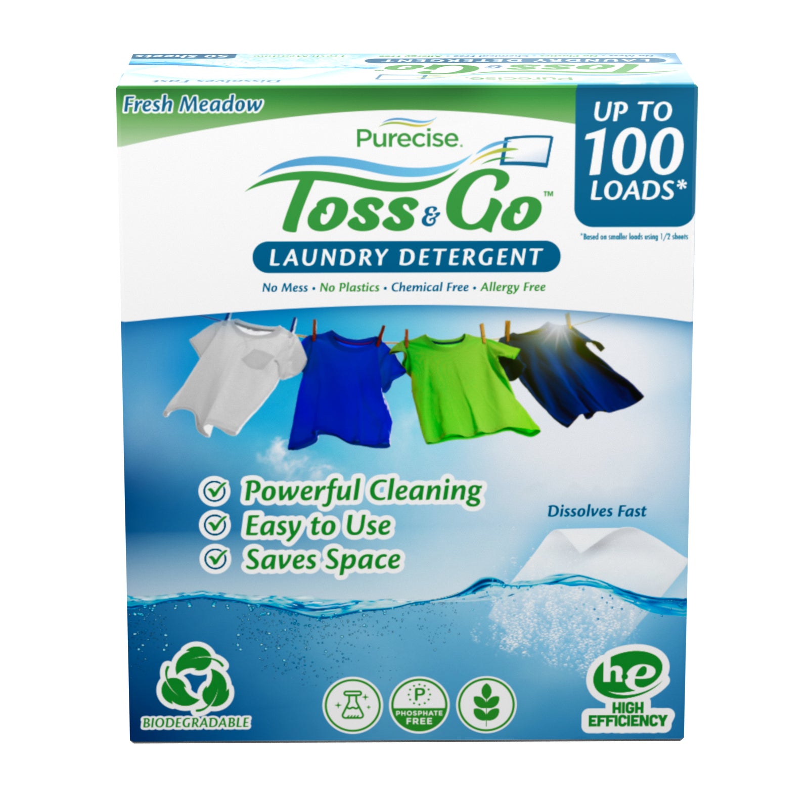 Laundry Detergent Sheets Box