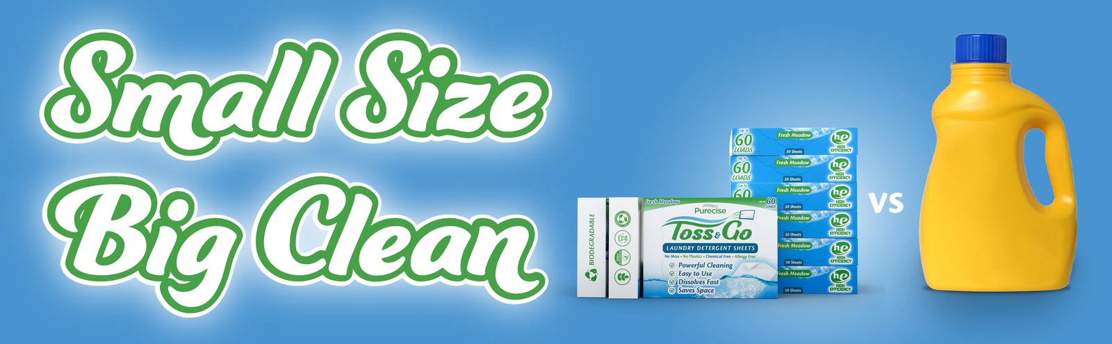 Toss & Go Laundry Detergent Sheets by Purecise Compact and Convenient